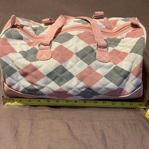 Reebok small zipper diamond pattern tote bag
